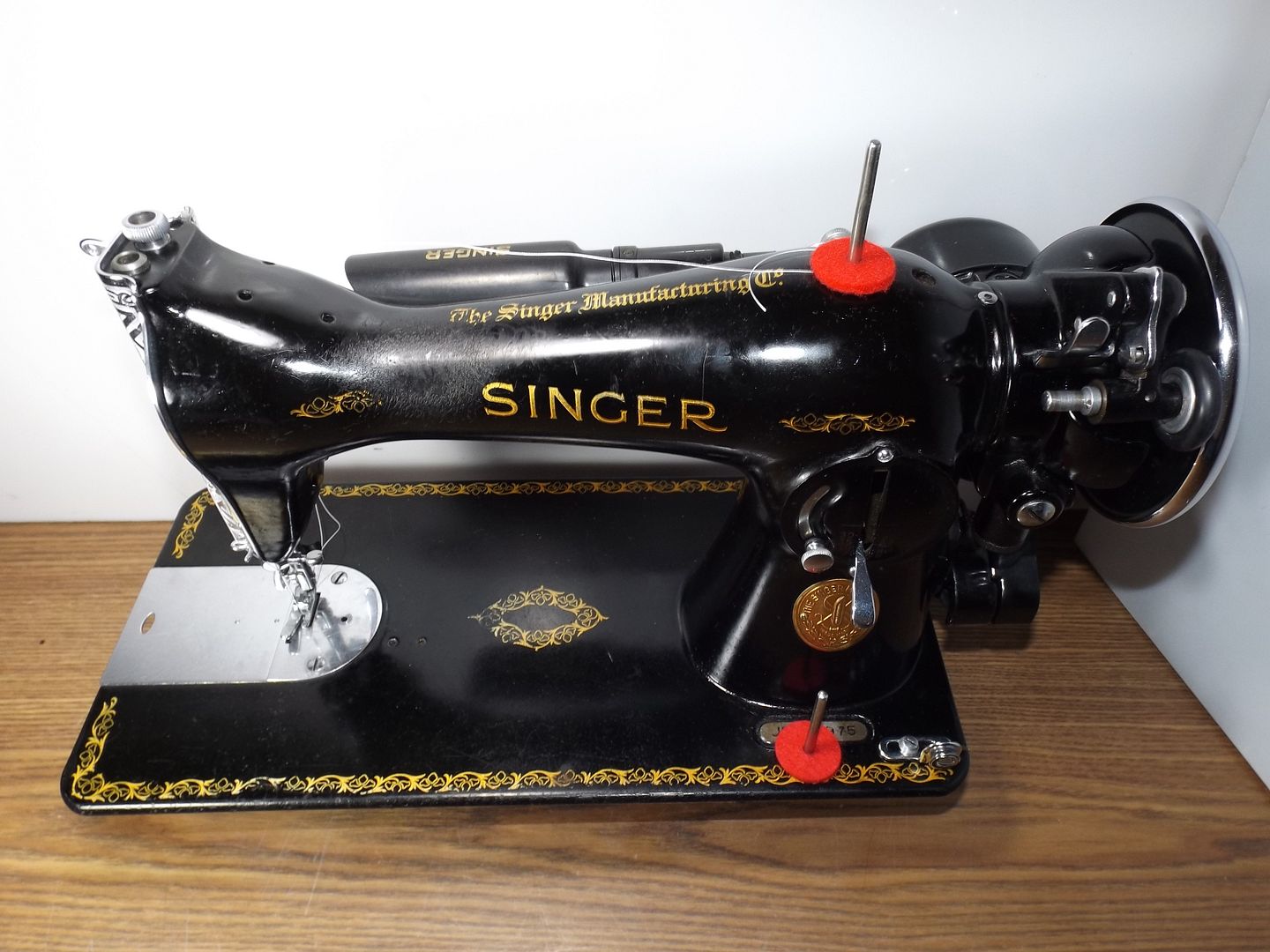 SINGER 15-91 Industrial Strength HEAVY DUTY Sewing Machine LEATHER 1936